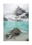 Lake And Snowy Mountain | Crie seu próprio pôster