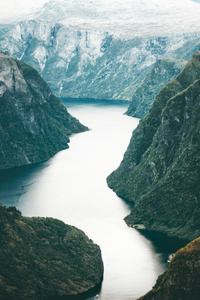 View Of Fjord In Norway