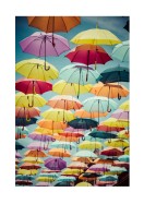 Umbrellas On Street In Madrid | Crie seu próprio pôster