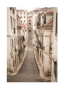 Calm Street In Old Lisbon | Crie seu próprio pôster