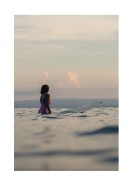 Surfer In The Ocean | Crie seu próprio pôster