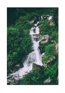 Beautiful Waterfall In The Himalayas | Crie seu próprio pôster