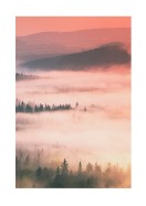 Dreamy And Misty Forest Landscape | Crie seu próprio pôster