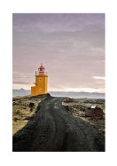 Lighthouse At Sunrise In Iceland | Crie seu próprio pôster