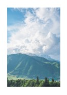 Sunny Mountain Landscape | Crie seu próprio pôster