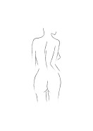 Female Body Silhouette No2 | Crie seu próprio pôster