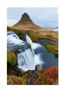 Icelandic Waterfall | Crie seu próprio pôster