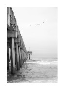 Pier In The Stormy Sea | Crie seu próprio pôster