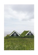 Farmhouses In Iceland | Crie seu próprio pôster